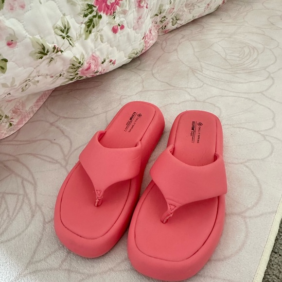 Pink Platform Flip Flops - Picture 2 of 2
